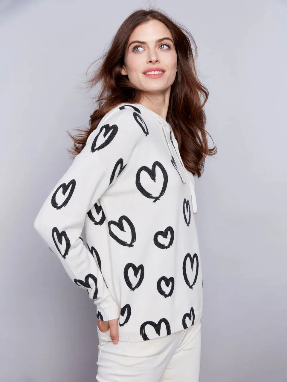 Hooded Hearts Sweater