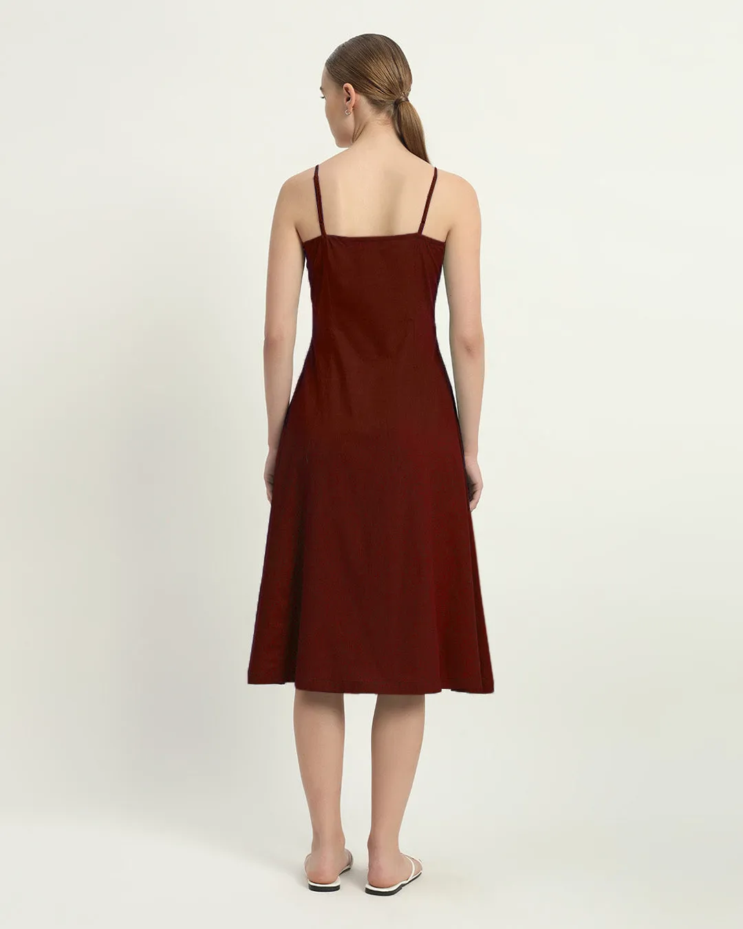The Valatie Rouge Cotton Dress