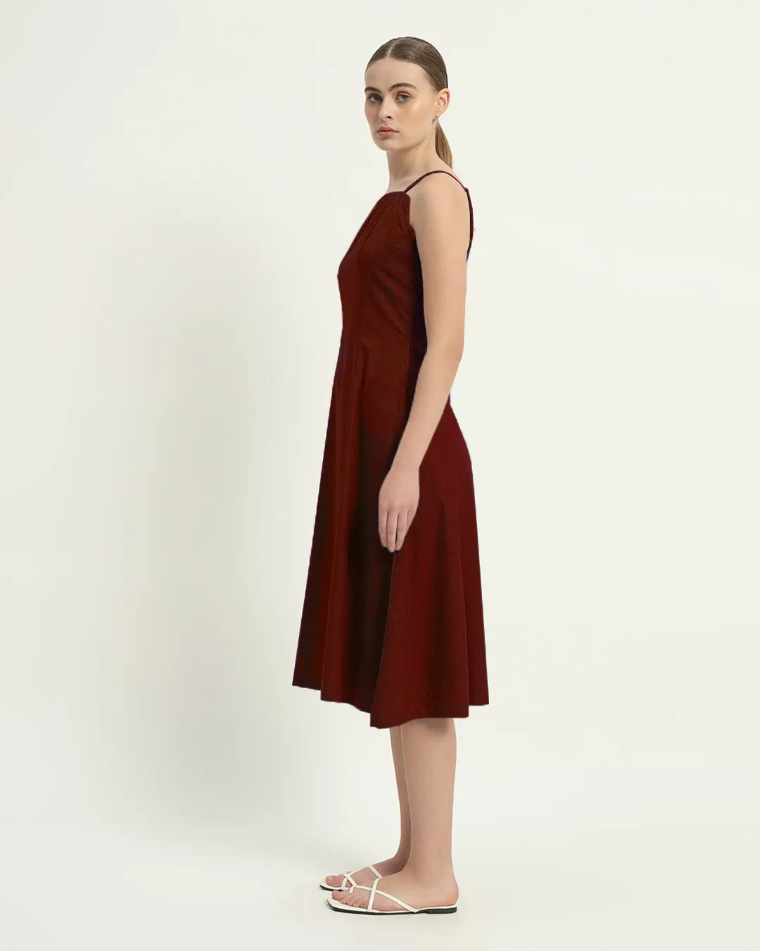 The Valatie Rouge Cotton Dress