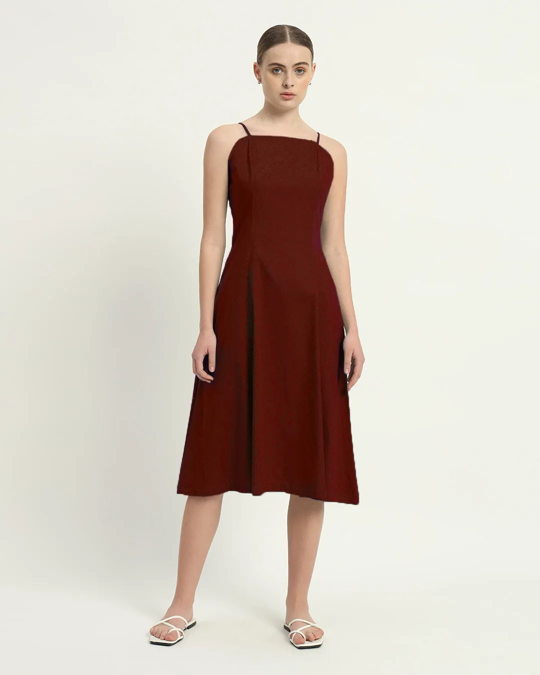 The Valatie Rouge Cotton Dress