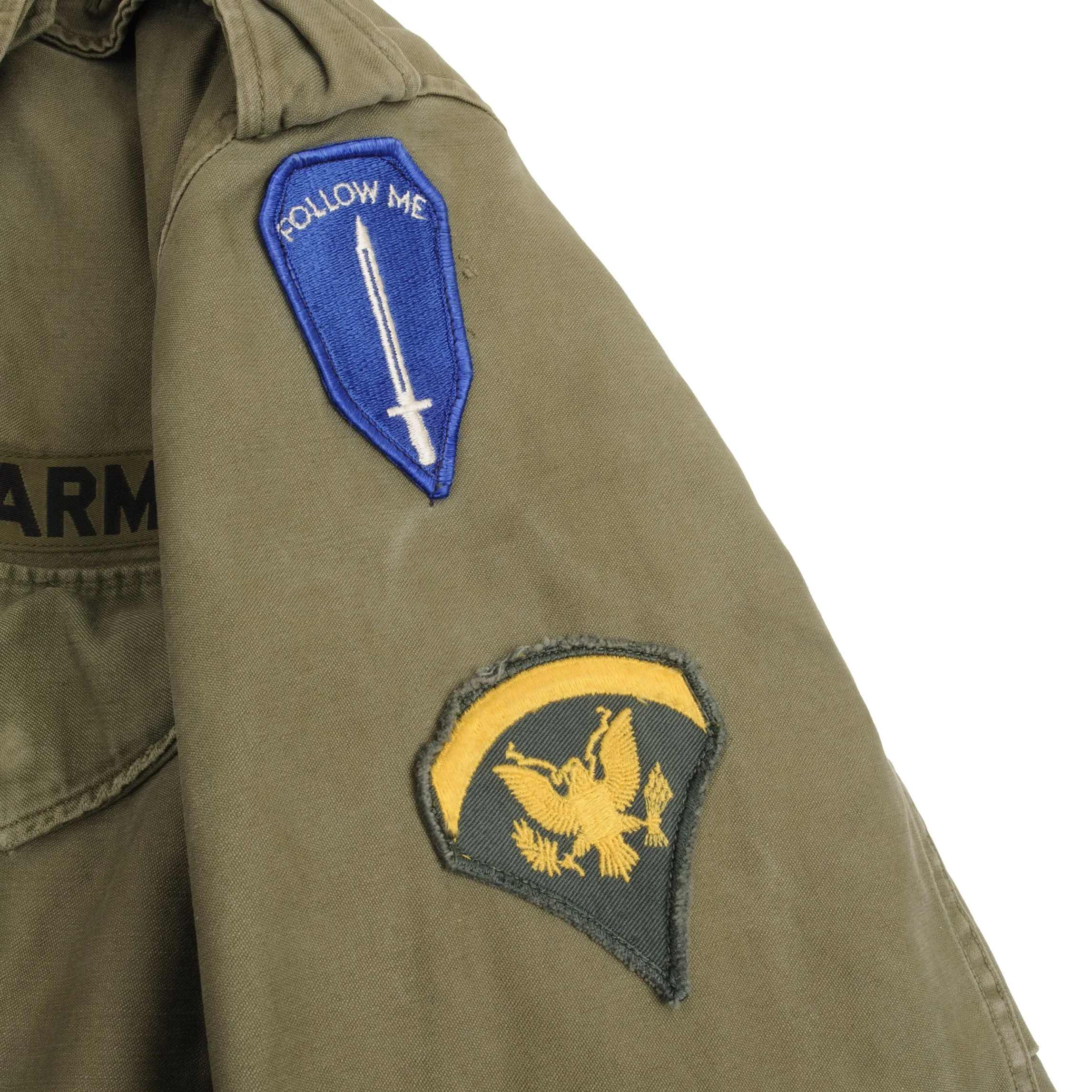 VINTAGE US ARMY M51 FIELD JACKET W PATCH 1963 VIETNAM WAR SIZE SMALL REGULAR